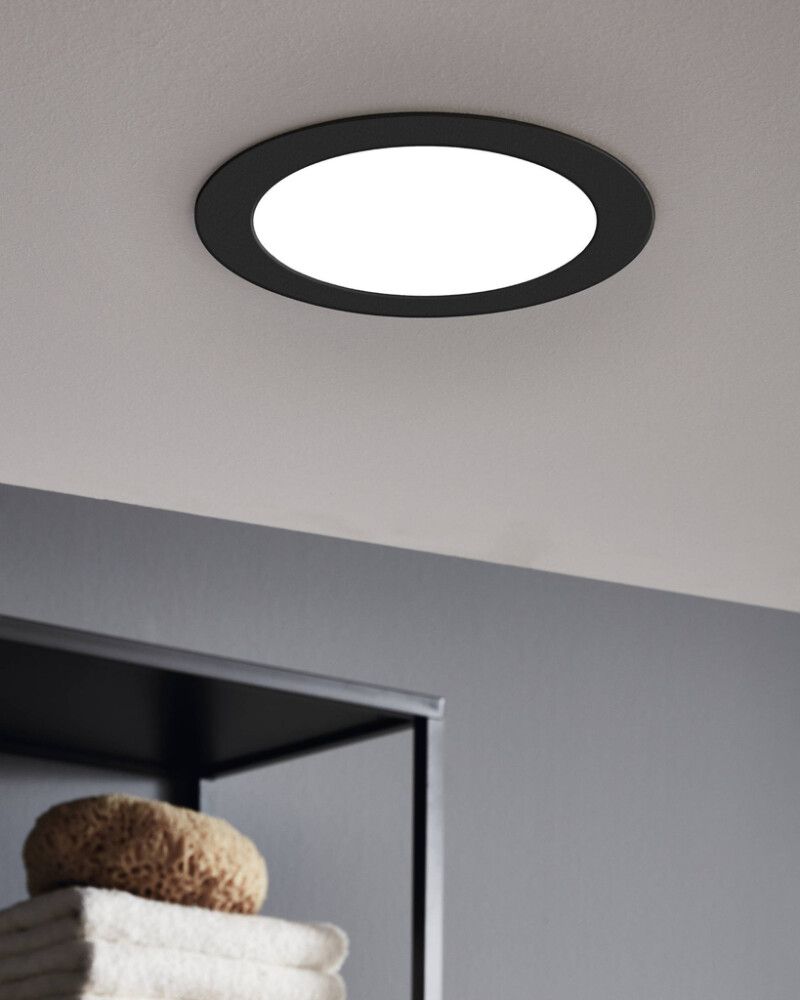 Süvistatav kohtvalgusti Eglo Fueva 5 LED Ø 216 mm, must