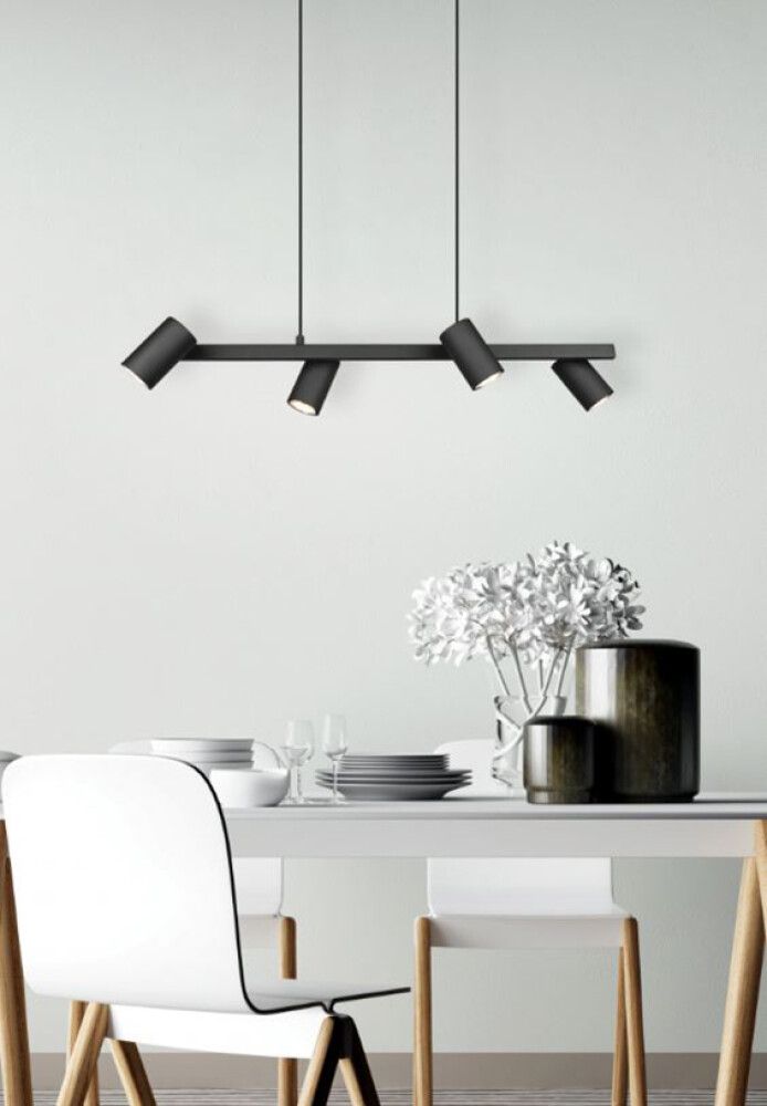 Rippvalgusti Trio Marley 4-osaline must