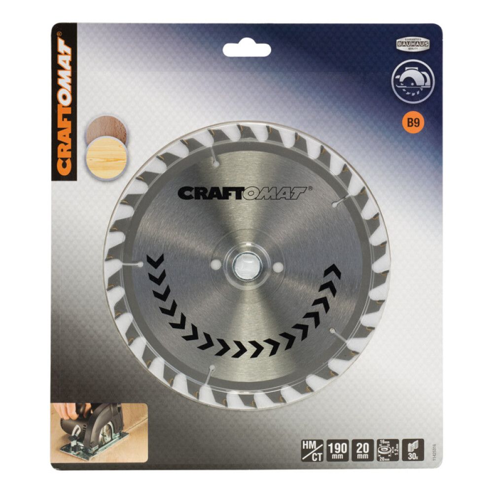 Saeketas Craftomat HM30 H 190X20/16