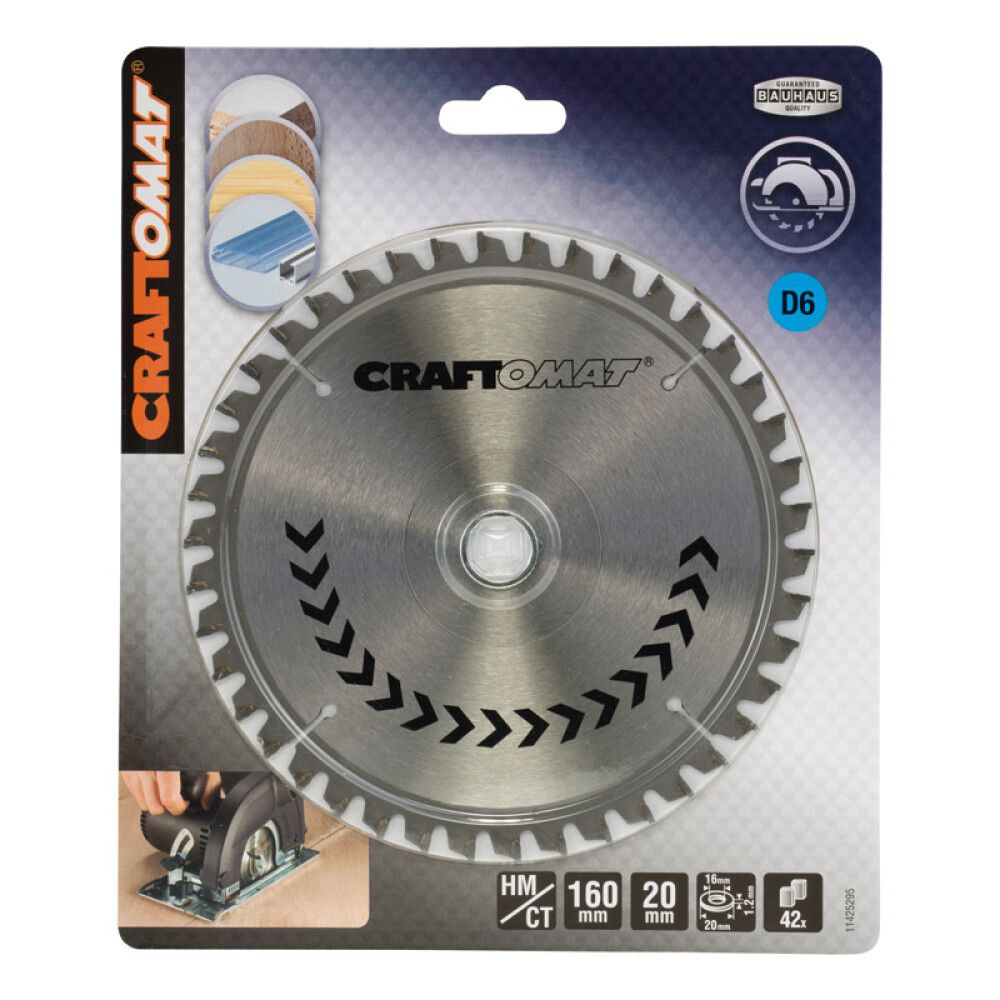 Saeketas Craftomat alumiiniumile 160 X 20/16 mm