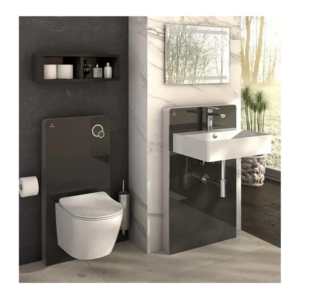 Loputussüsteem seinapealsele WC-potile Camargue must