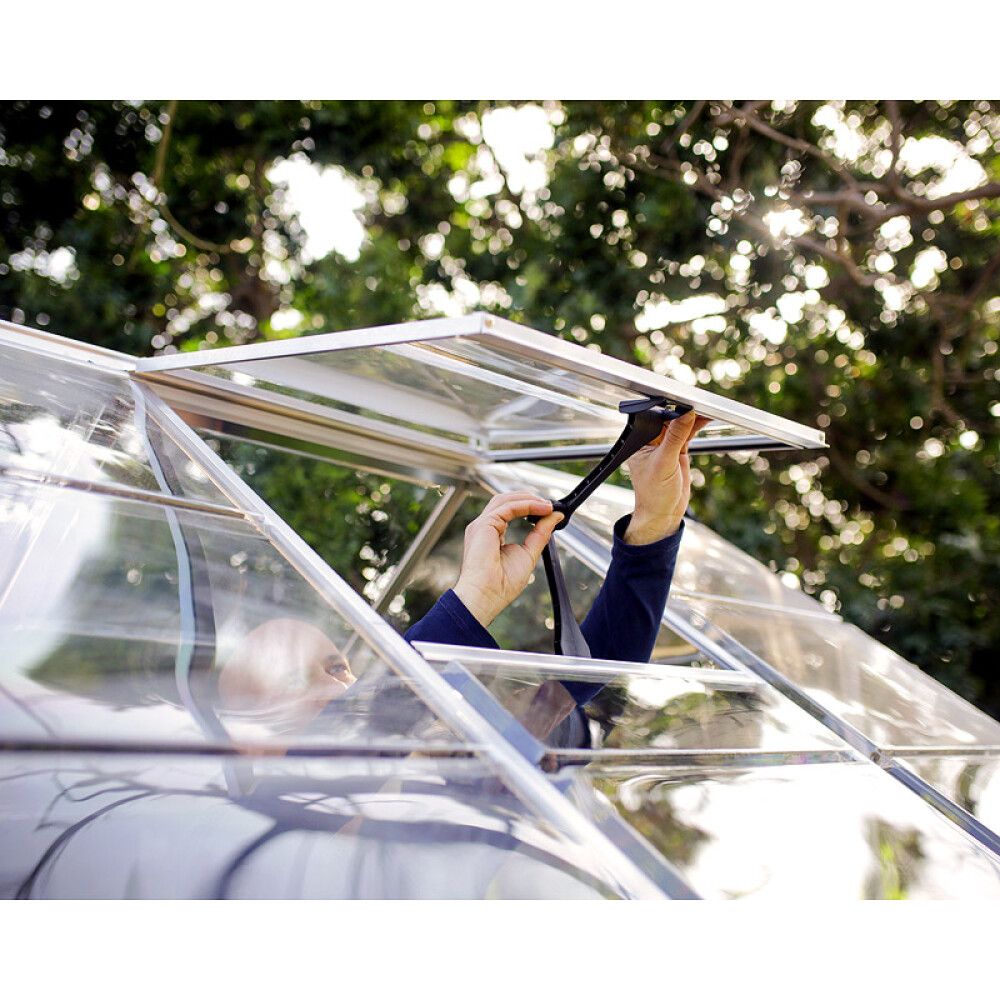 Kasvuhoone Palram-Canopia Harmony 3,4 m², hõbedane