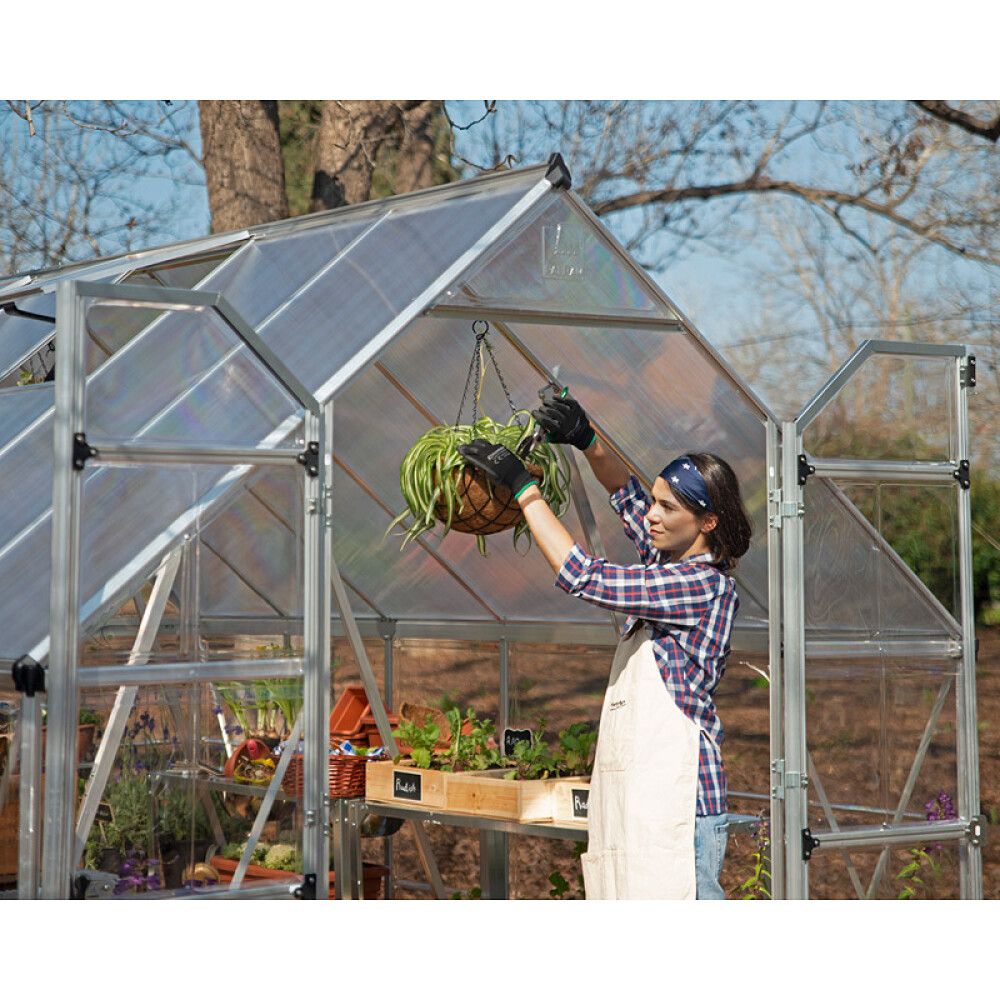 Kasvuhoone Palram-Canopia Balance 11,9 m², hõbedane
