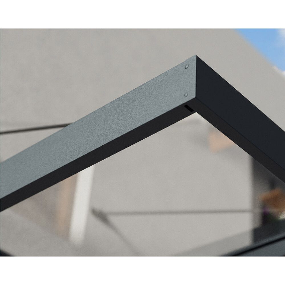 Varikatus Canopia Sophia XL läbipaistev/tumehall 1,4 x 3 m