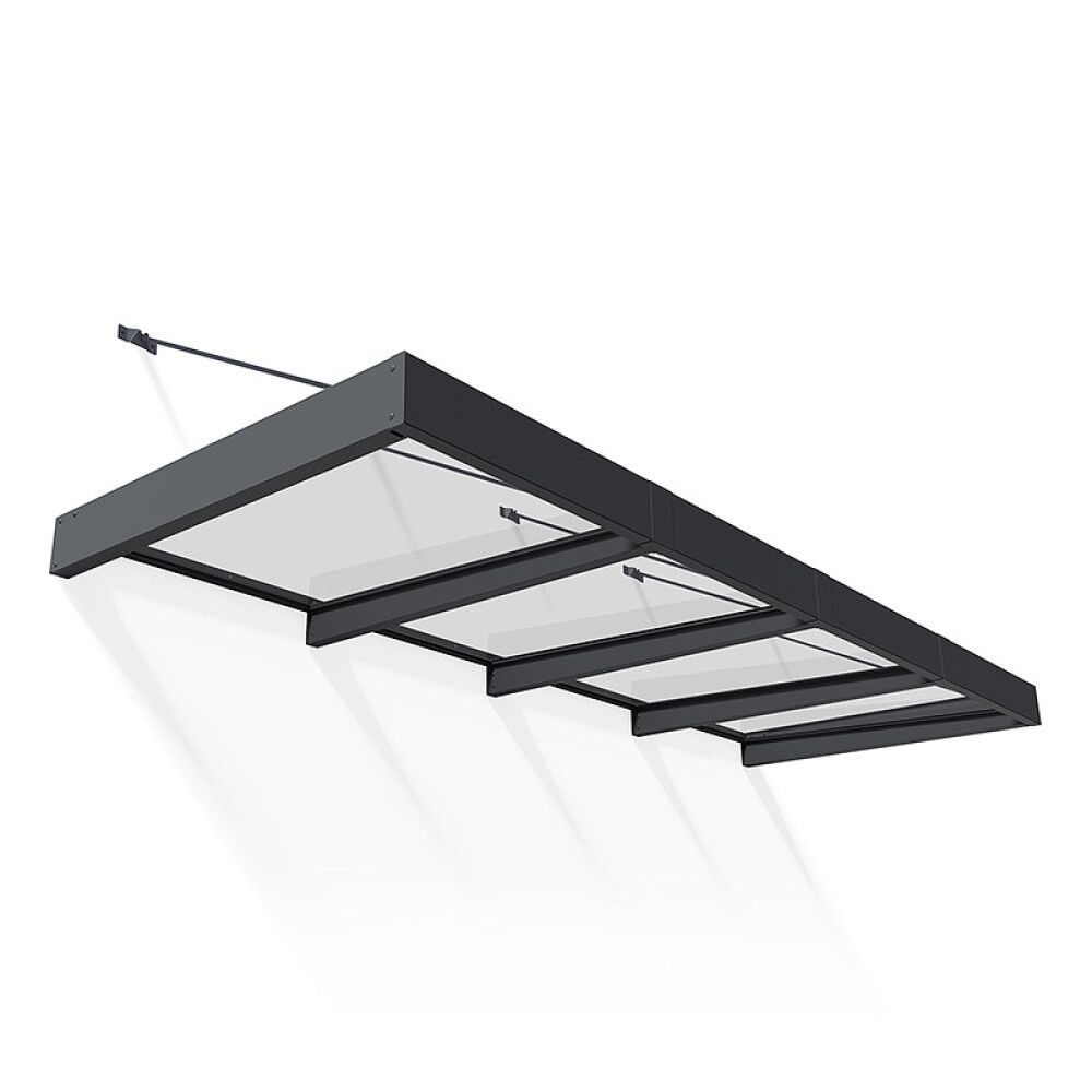 Varikatus Canopia Sophia XL läbipaistev/tumehall 1,4 x 4 m