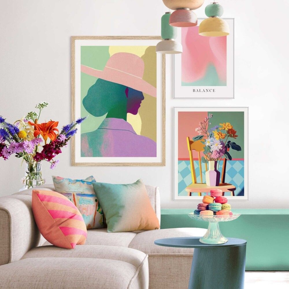 Sisustuspilt Reinders Floral Chair 30 x 40 cm