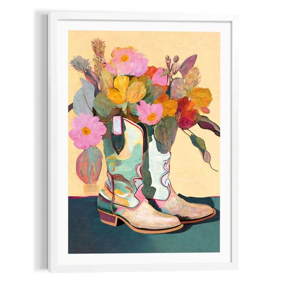 Sisustuspilt Reinders Flower Boots 50 x 70 cm