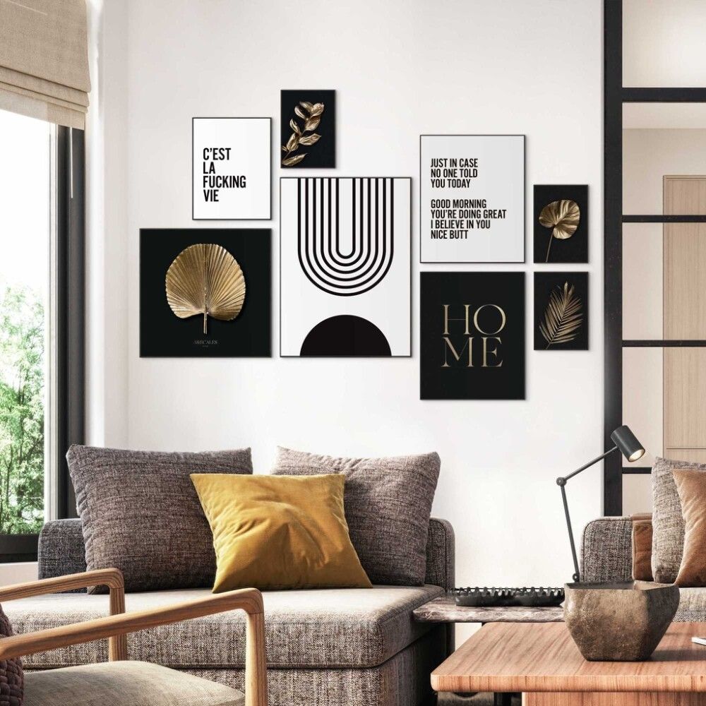 Sisustuspilt Reinders Areca Gold 50 x 50 cm