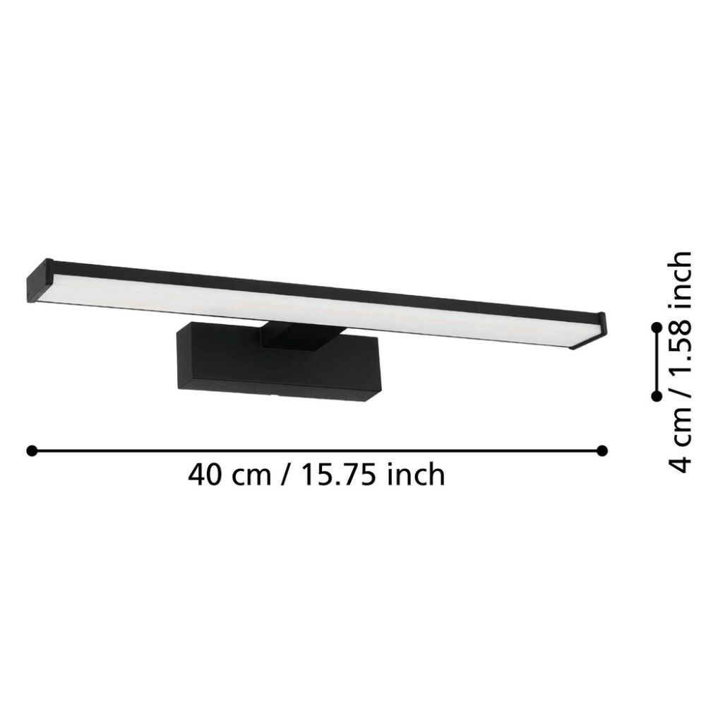 LED-seinavalgusti Eglo Eco Galenzana must