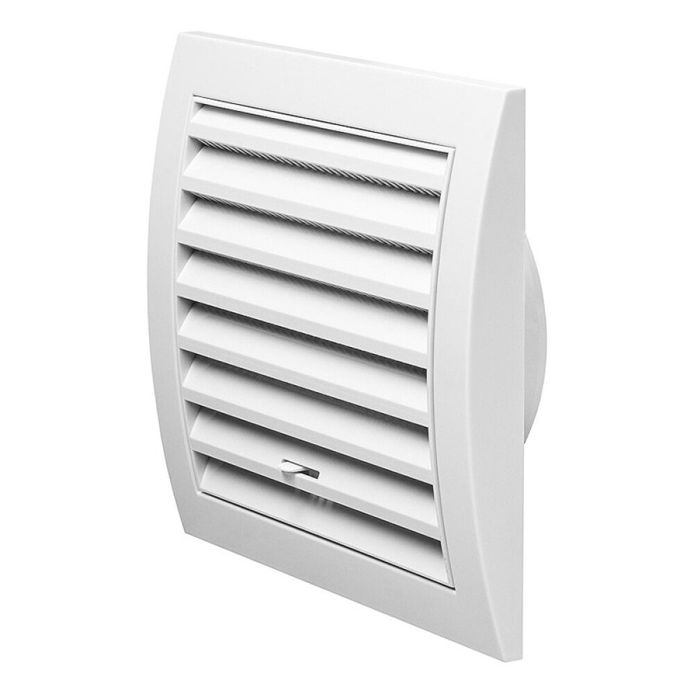Ventilatsioonirest Europlast valge 150 x 150 mm ⌀ 100 mm reguleeritav
