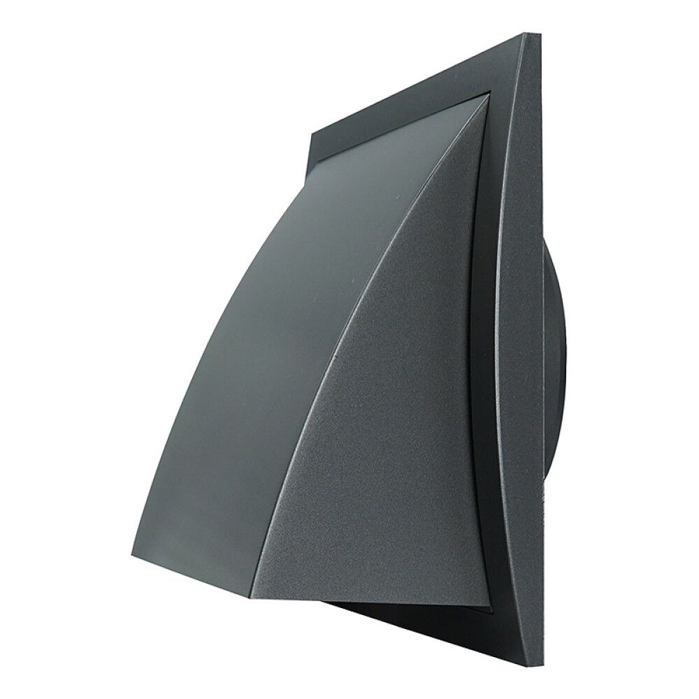 Ventilatsioonirest Europlast N-F antratsiit 190 x 190 mm Ø 125 mm