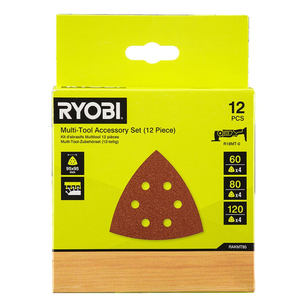 Lihvpaberite komplekt Ryobi RAKMT95 12 tk