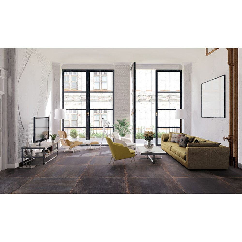 Seina- ja põrandaplaat Frassinoro Metallic Noir 60,4 x 60,4 cm