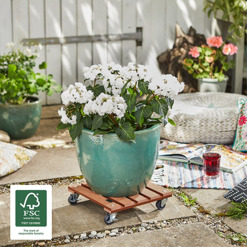 Lillepoti alus WPC 29 x 29 cm, terra