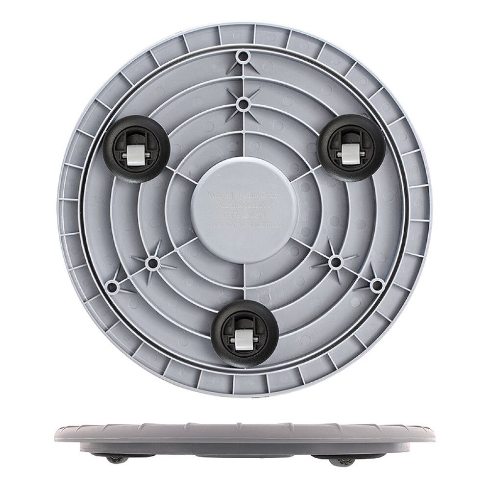 Lillepoti alus Ultraflat 30 cm, hõbedane