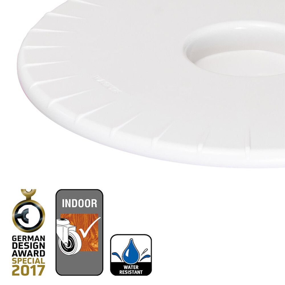 Lillepoti alus Ultraflat 30 cm, valge