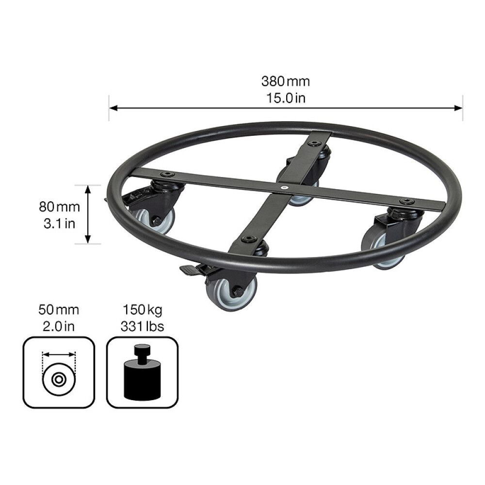 Lillepoti alus 38 cm, metall