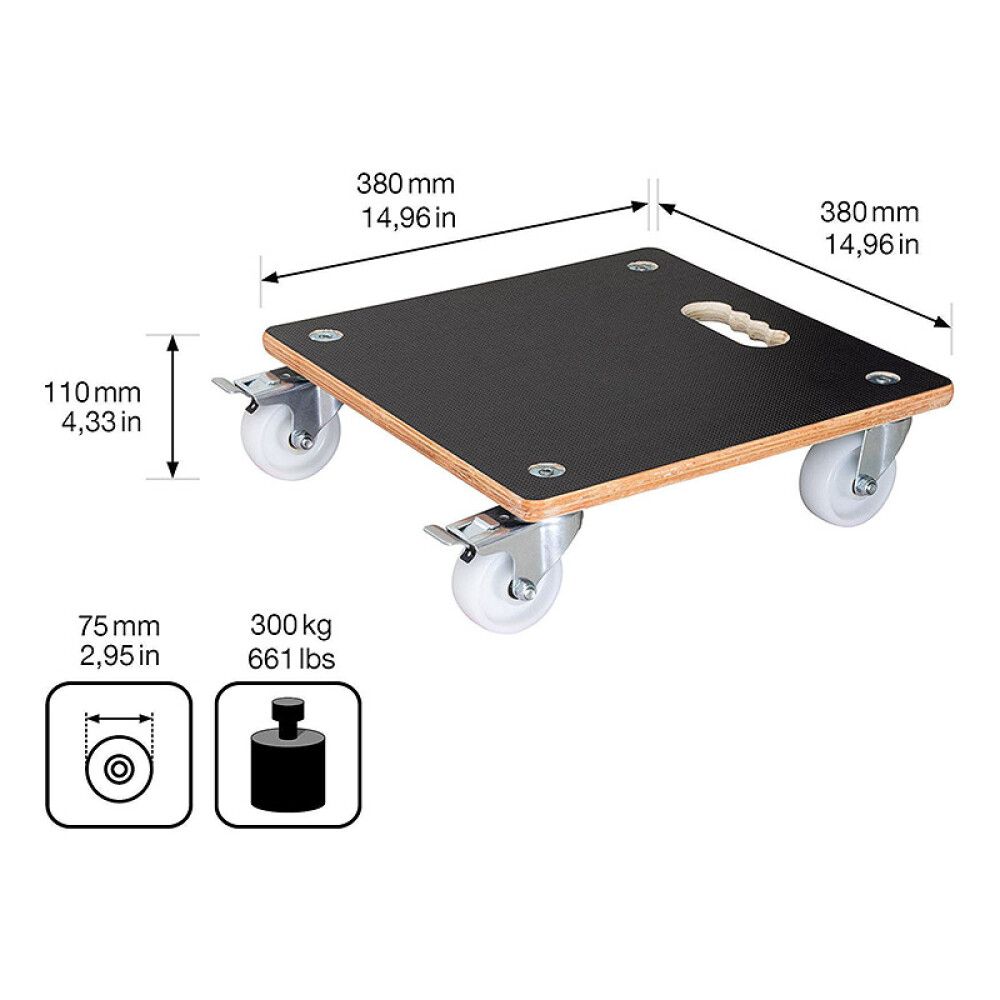 Lillepoti alus Maxigrip 38 x 38 cm