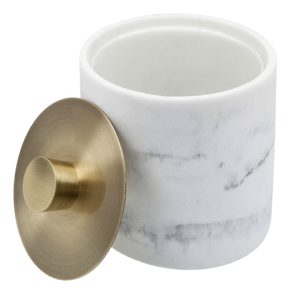 Vatipatjade tops Camargue Marmel valge/kuldne Ø 9,3 x 9,9 cm