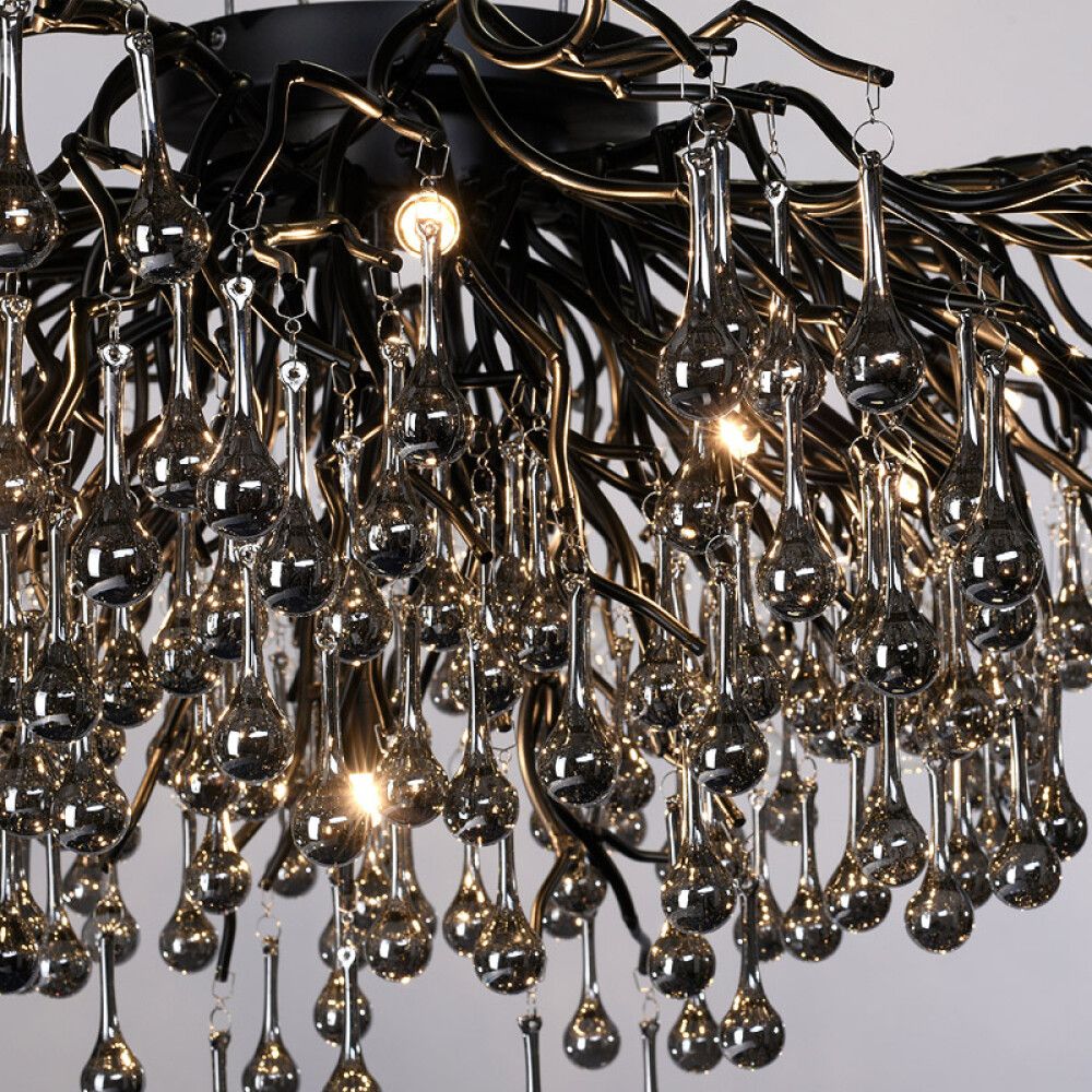 Laevalgusti Paul Neuhaus Icicle  Ø 100 cm must