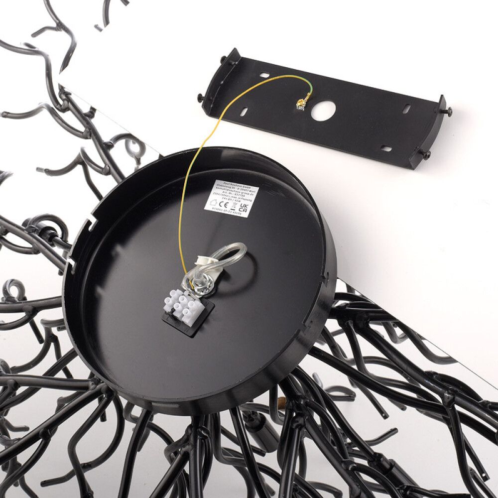 Laevalgusti Paul Neuhaus Icicle  Ø 100 cm must