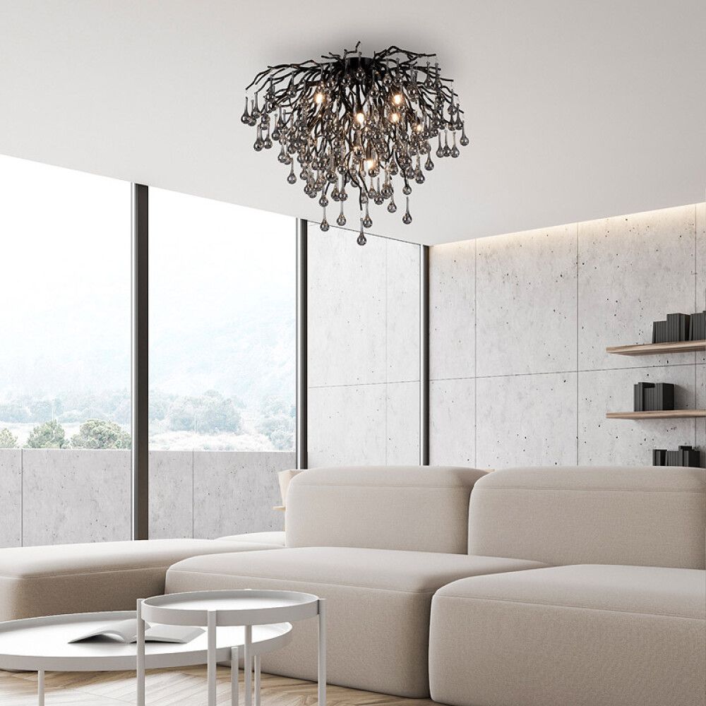 Laevalgusti Paul Neuhaus Icicle Ø 50 cm must