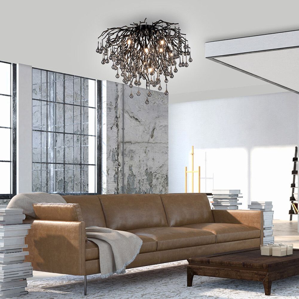 Laevalgusti Paul Neuhaus Icicle Ø 50 cm must