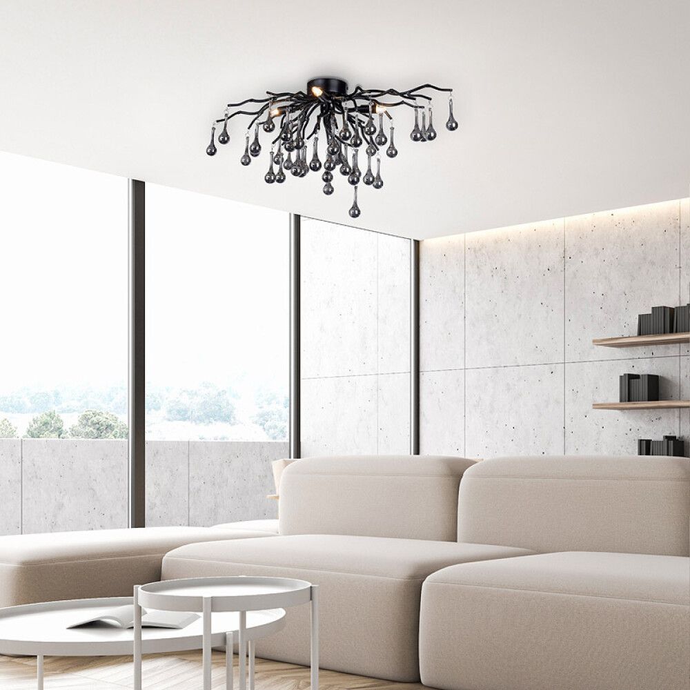 Laevalgusti Paul Neuhausi Icicle Ø 60 cm must