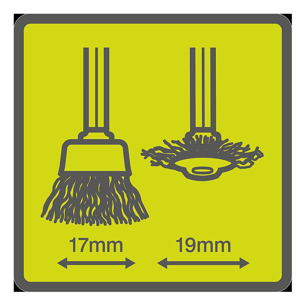 Süsinikterasest traatharjade komplekt Ryobi RAR202-2