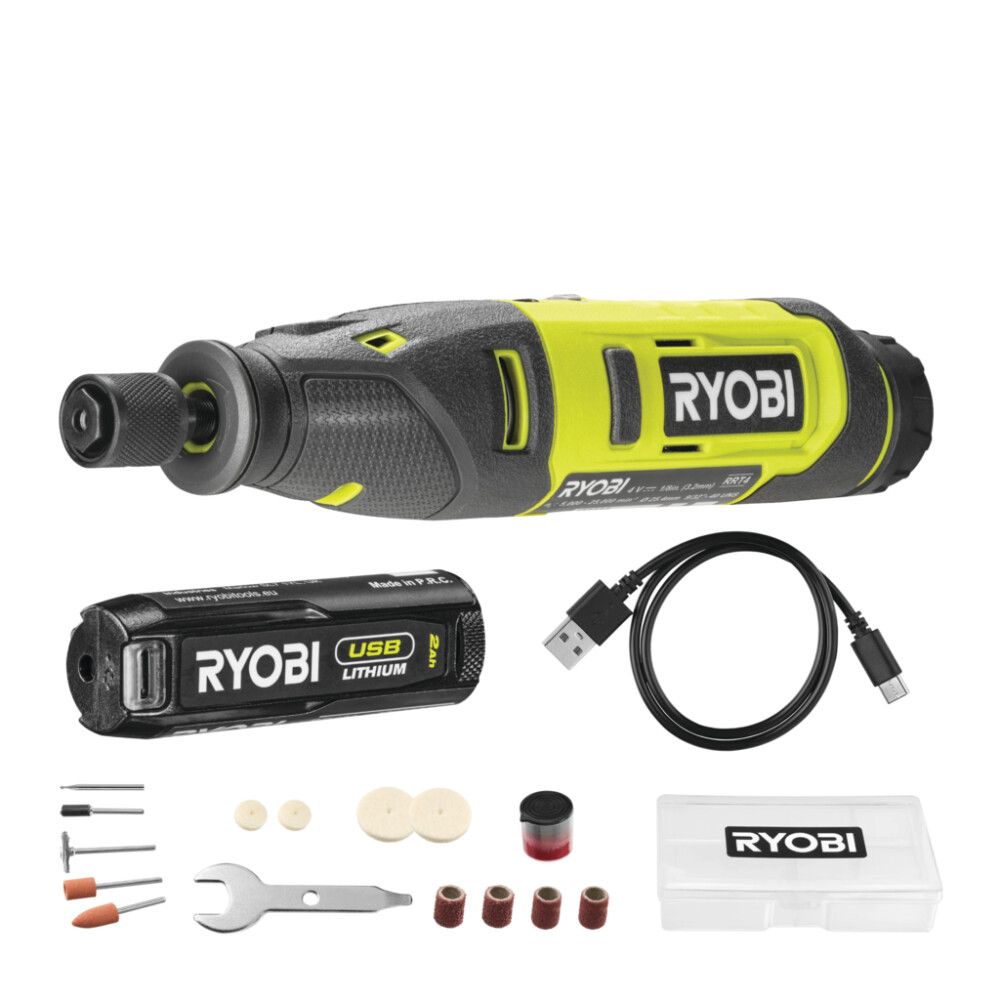 Universaalfrees Ryobi USB Lithium RRT4-120GA15