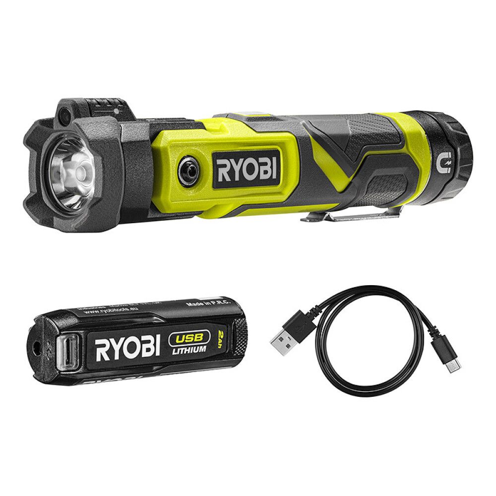 Taskulamp Ryobi USB Lithium RLP4-120G