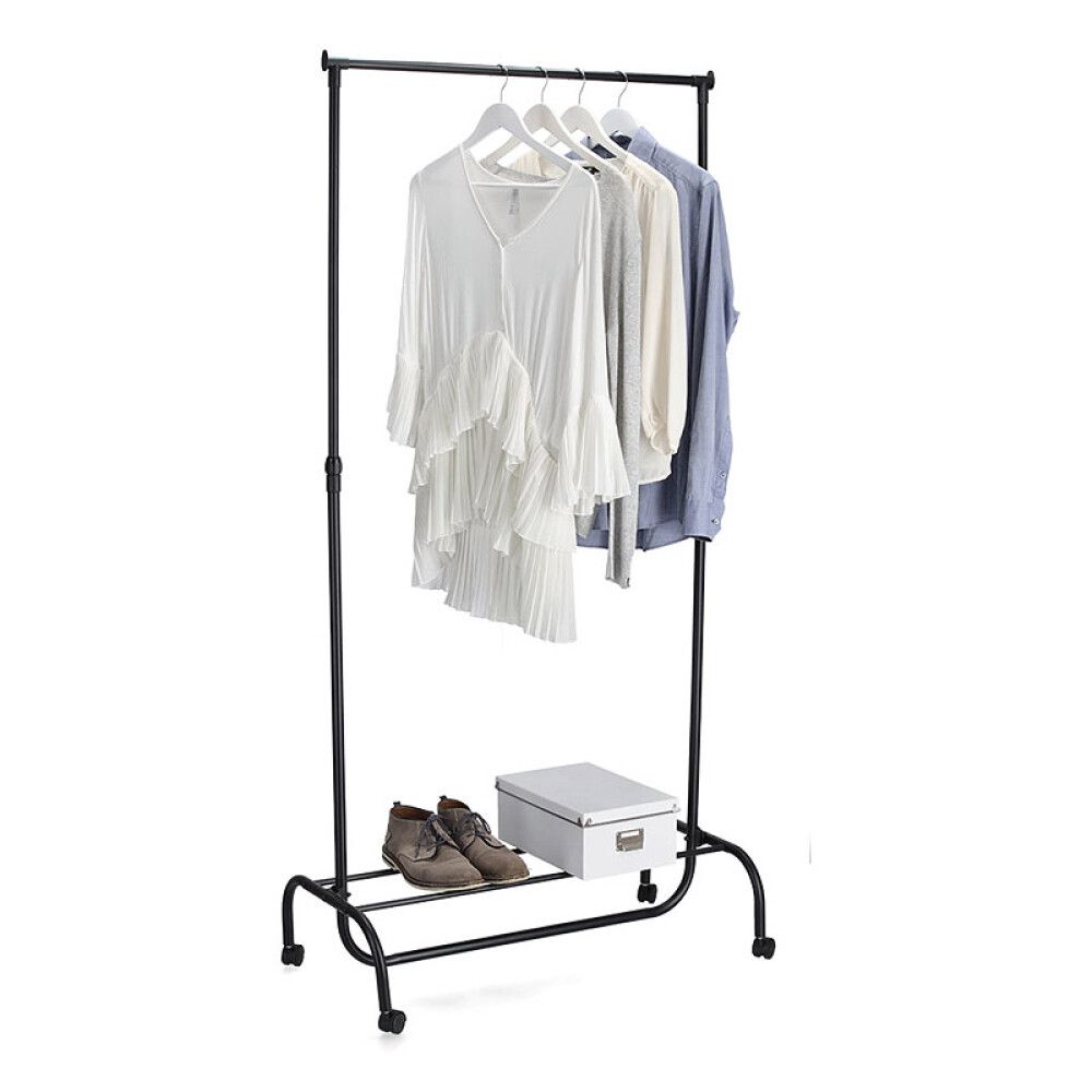 Riidestange Zeller must 86 x 43 x 108-175 cm