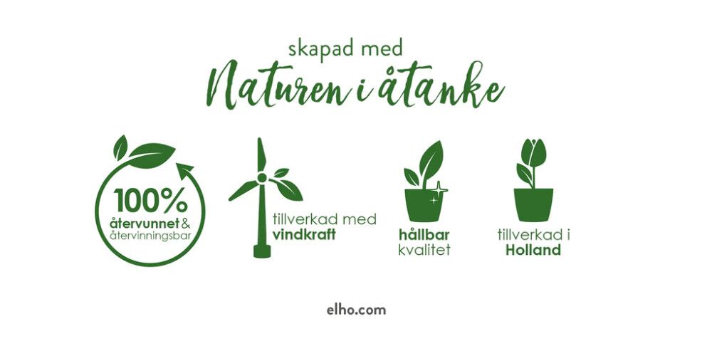 Orhidee ümbrispott Elho Vibes Fold Ø 12,5 cm, läbipaistev