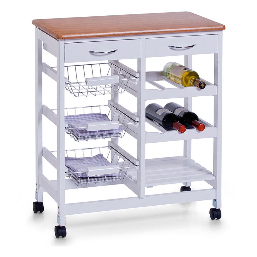 KÖÖGIRIIUL 66X36X76 CM VALGE/BAMBUS MDF