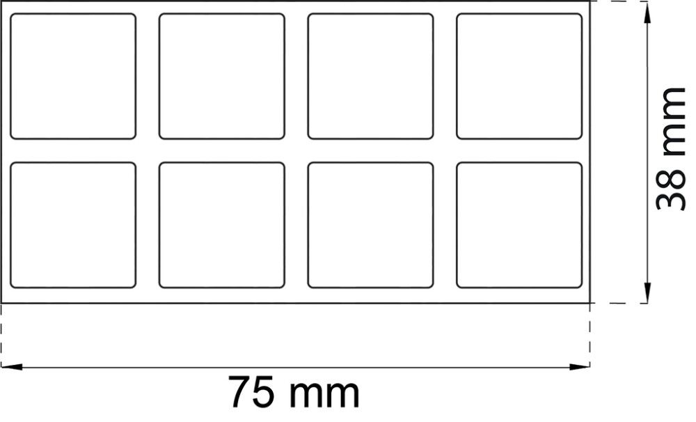 Uksestopper Habo 2090 must 8 tk