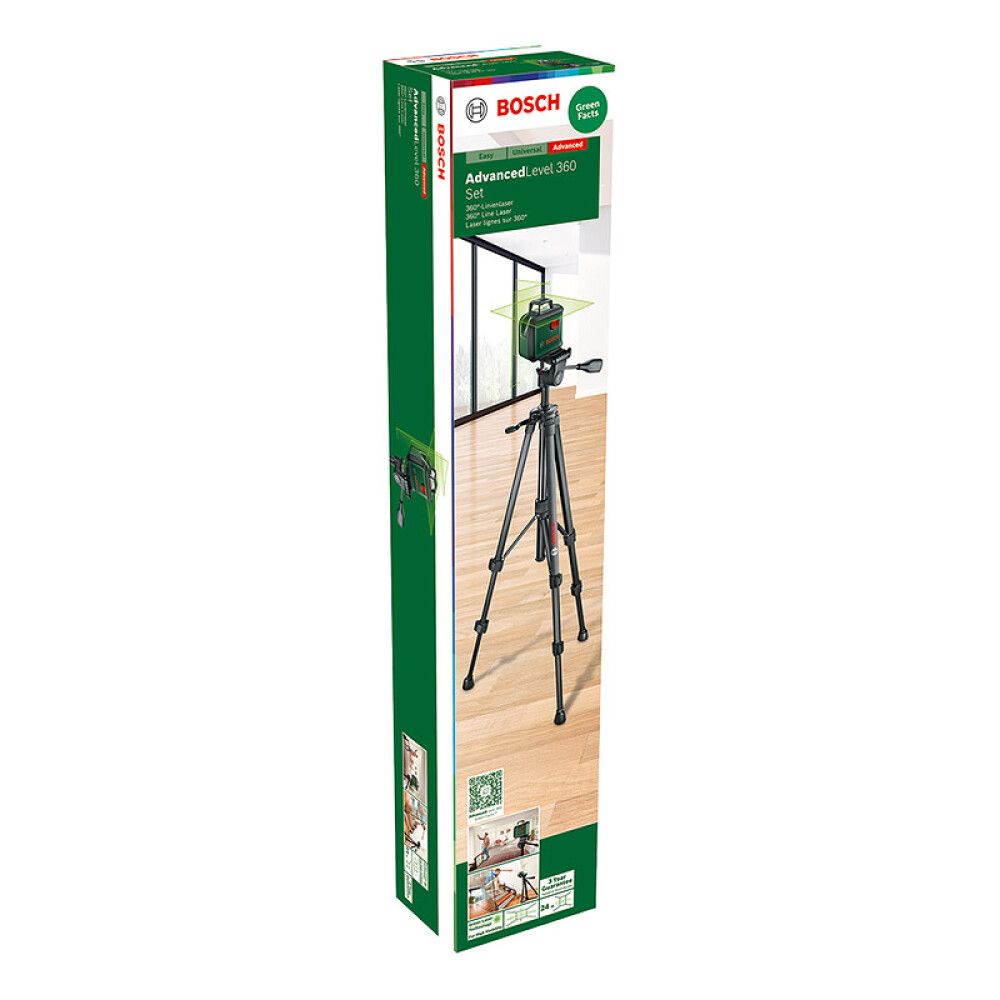 Ristjoonlaser Bosch AdvancedLevel 360 + statiiv