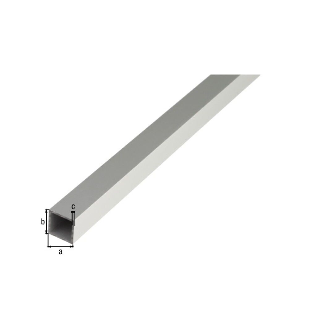 Nelikanttoru alumiinium 25 x 25 x 2000 mm