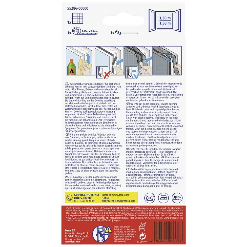 Putukavõrk aknale 1,3 x 1,5 m õietolmu takistav