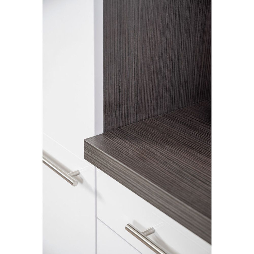 Köögikomplekt Respekta Amanda Premium 2,9 m, valge/must, keraamiline pliit