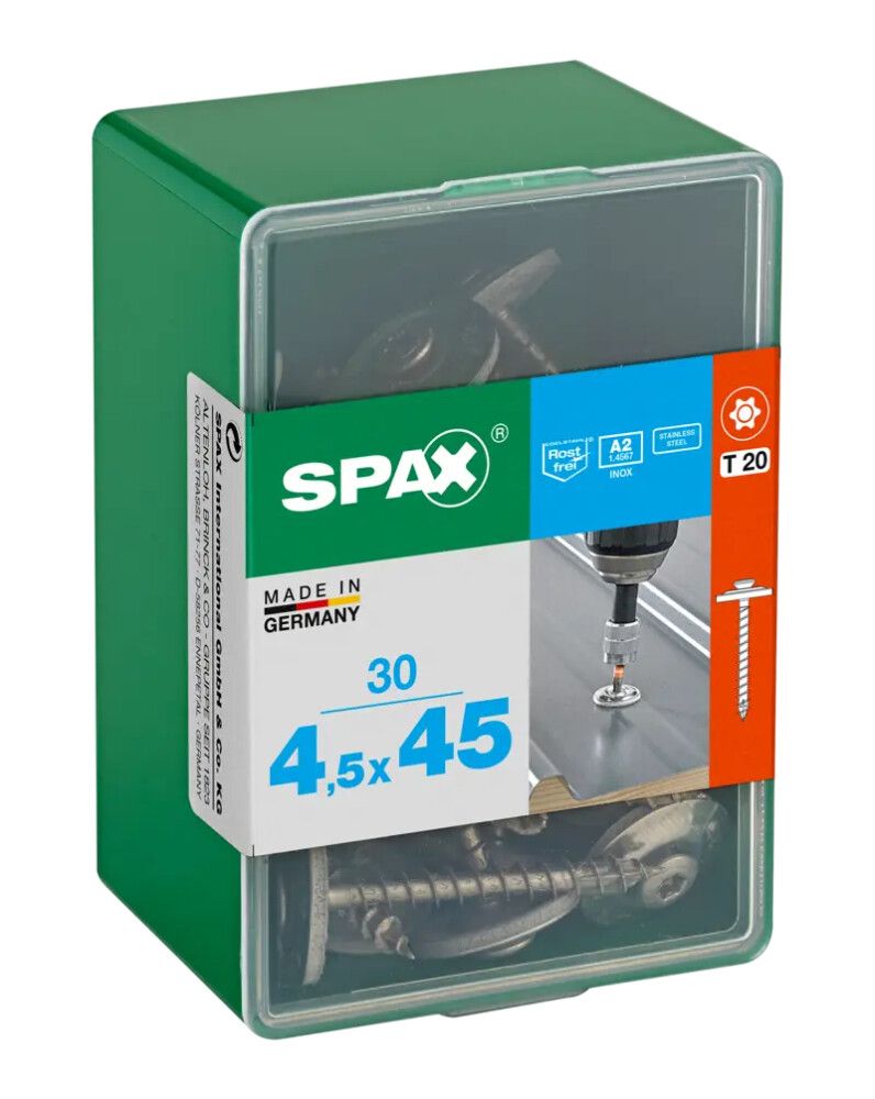 Katusekruvi seibiga Spax RST a" 4,5 x 45 mm 30 tk