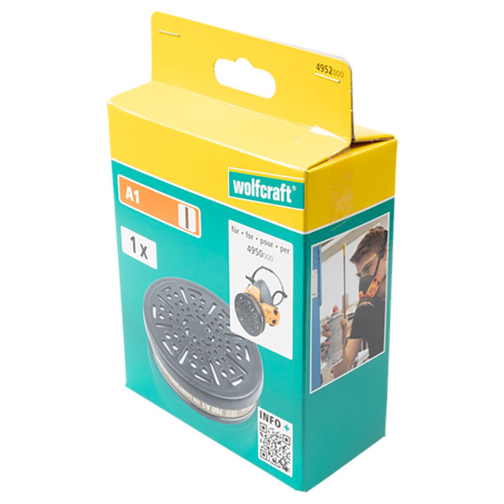 Vahetusfilter Wolfcraft A1 respiraatorile