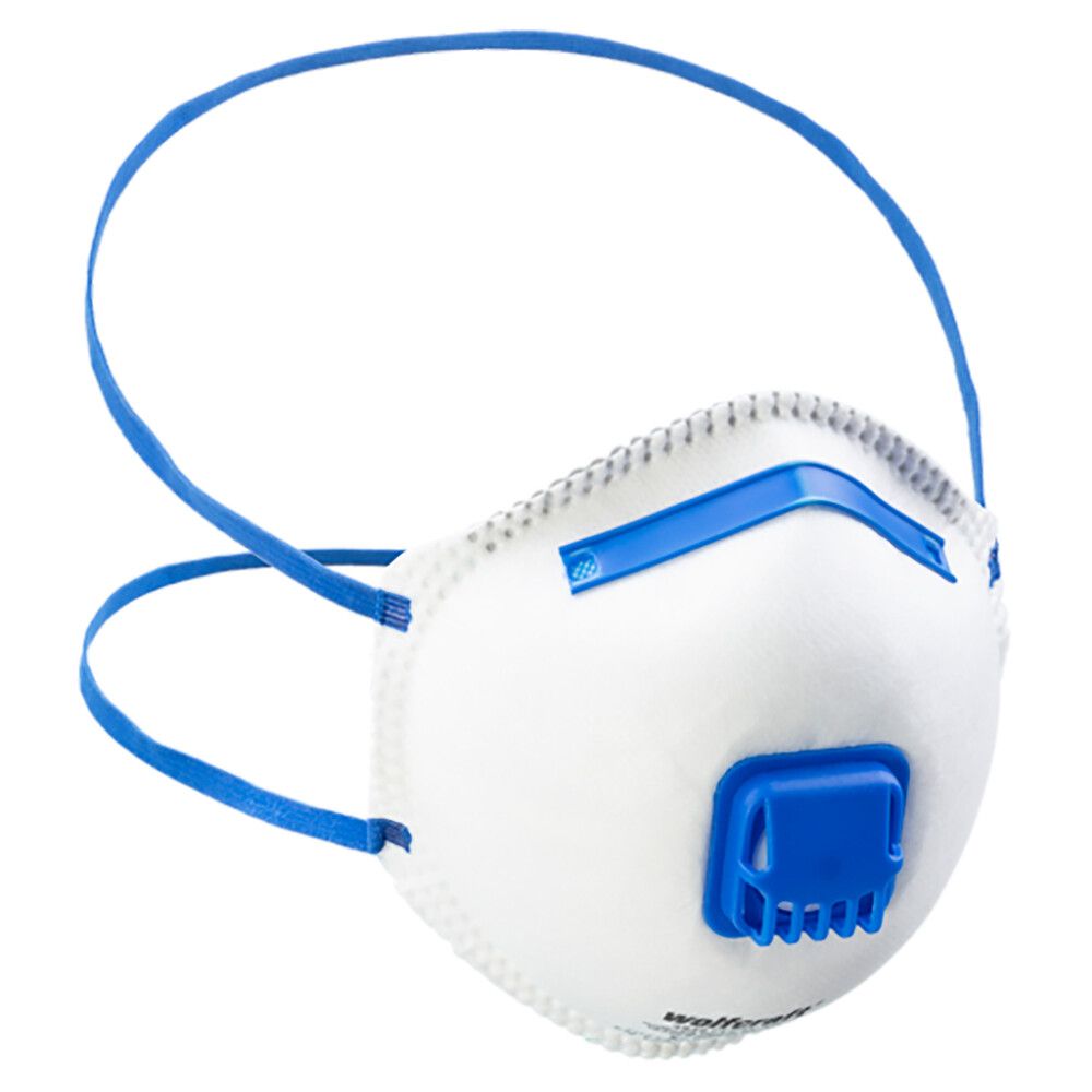 Respiraator FFP2 ventiiliga Wolfcraft 15 tk