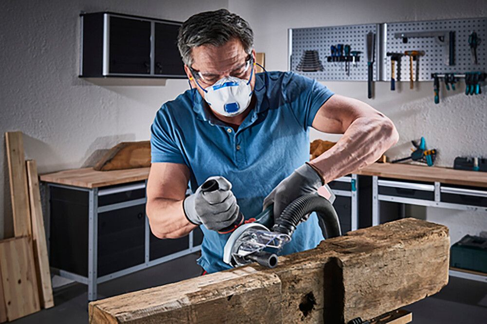 Respiraator FFP2 ventiiliga Wolfcraft 15 tk