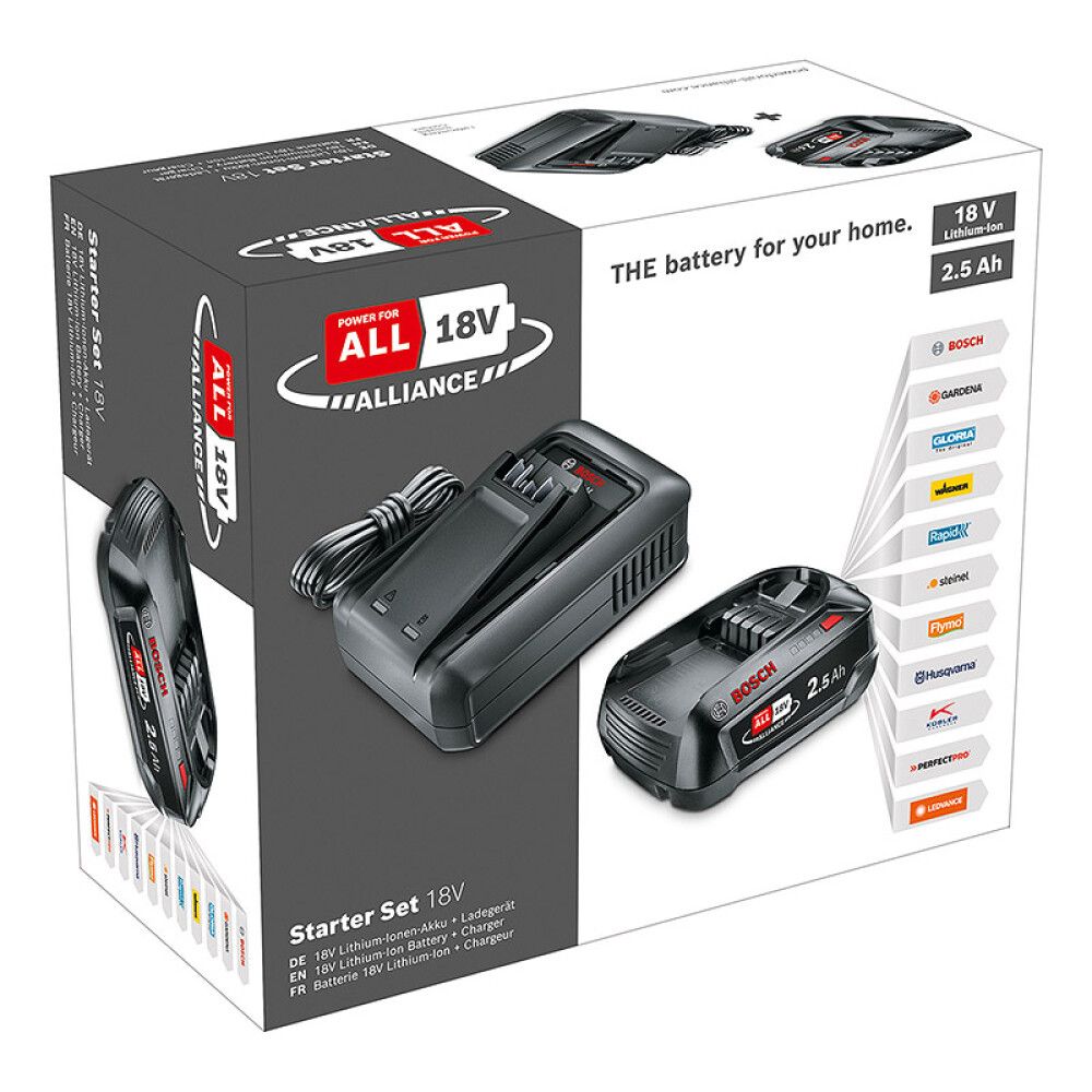 Aku ja laadija Bosch 2,5 Ah + AL 18V-44