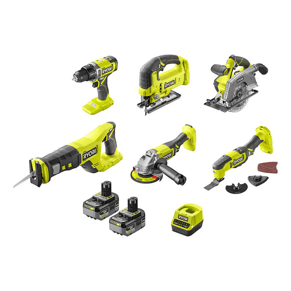 Akutööriistade komplekt Ryobi ONE+ R18CK6-240G