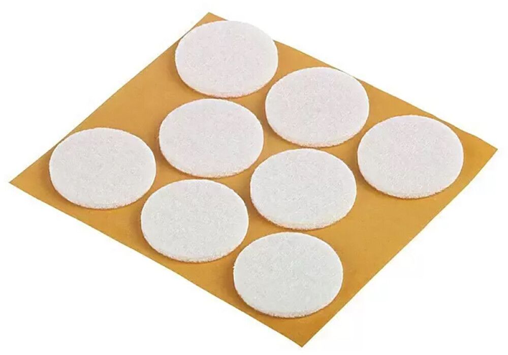 Mööblivilt Fix-o-moll 28 mm valge 8 tk