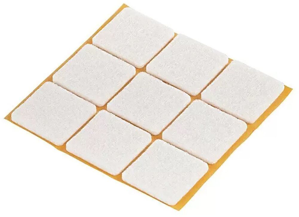 Mööblivilt Fix-o-moll 25 x 25 mm valge 9 tk