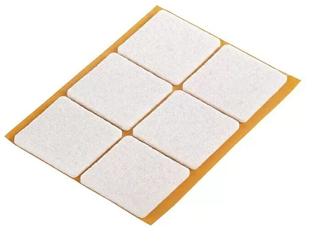 Mööblivilt Fix-o-moll 32 x 32 mm valge 6 tk