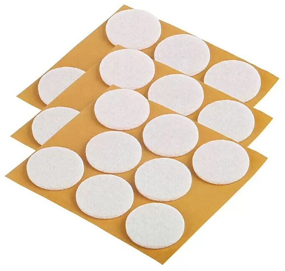 Mööblivilt Fix-o-moll 28 mm valge 24 tk