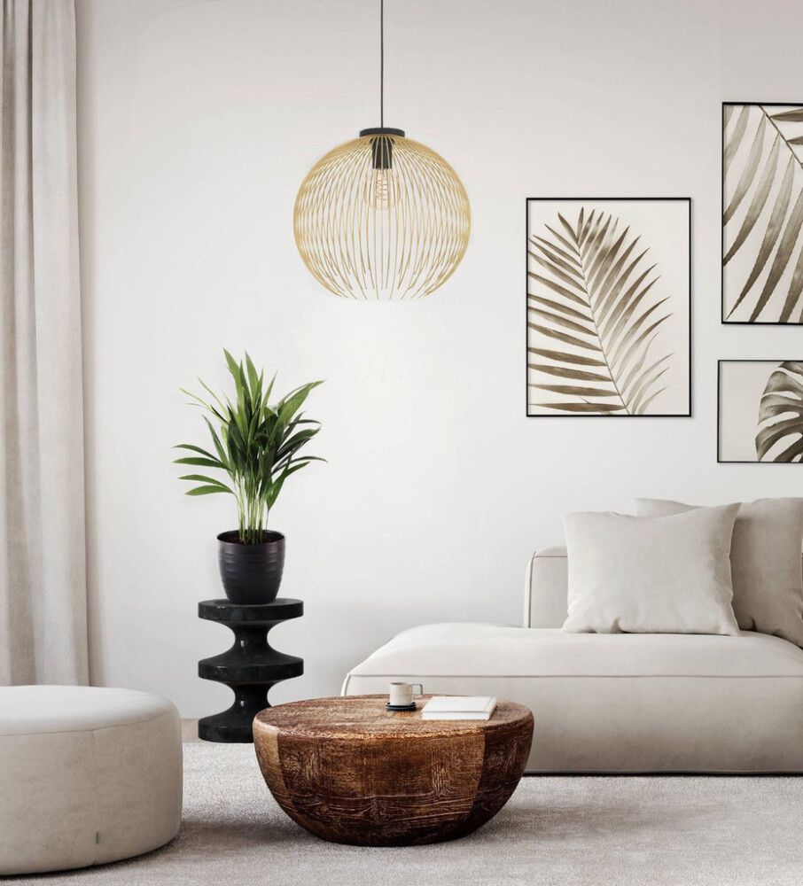 Rippvalgusti Eglo Venezuela kuldne, Ø40 cm